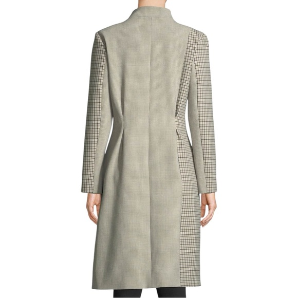 Joie Paiton Check Button Front Long Coat - Picture 3 of 8